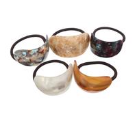 Didiseaon 5pcs Acetic Acid Hair Ties for Women Comfortable Elastic Ponytail Holders for Soft Stretchy Bands for Daily Wear Party and Special Occasions Stylish Hair Accessories