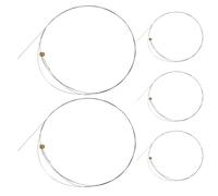 Didiseaon 5pcs B-2nd Steel Replacement Classical Guitar Strings Silver Polished Surface Wide Compatibility for Electric and Acoustic Guitars for Studio Recordings and Live Performances