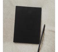 Didiseaon 5pcs Black Blank Sketch Book Notebook A5 Unlined Paper with Kraft Cover, 36 Sheets for Artists, Featuring Elegant Design and Built to Last, for Drawing, Sketching, School