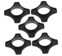 Didiseaon 5pcs Black Rubber Microphone Rings Anti Roll Handheld Mic Protection Accessories for Performers and Speakers Preventing Roll and Fall in Live and Studio Use