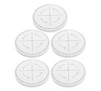 Didiseaon 5pcs Braiding Disk 64 Slots Round Foam Board Sturdy Portable Design for Precision Weaving and Weaving Stability for DIY Crafting at Home Bracelet Making Tools