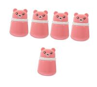 Didiseaon 5pcs Cartoon Bear Dispenser Milk Powder Box for Body Powder Travel Makeup