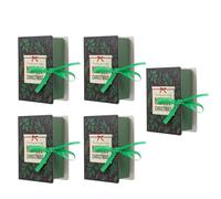 Didiseaon 5pcs Christmas Book-shaped Paper Candy Boxes Green Colour Creative Souvenir Gift Boxes for Gifts Giving and Exchange Holiday Christmas Style Pattern
