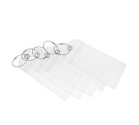 Didiseaon 5pcs Clear PVC Luggage Tag Holders for Carnival Cruise Reusable Transparent Name Badge Holders Vertical Id Sleeve Protectors for Suitcases Travel Bags Sports Gear and Pet Carriers