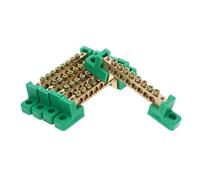 Didiseaon 5pcs Copper Grounding Terminal Strip Electrical Distribution Blocks Wire Connector Screw Terminal Block for Neat Wiring Management and Enhanced Fire Safety