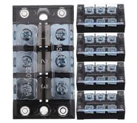 Didiseaon 5pcs Copper Screw Terminal Strip Connectors for Electrical Wiring Board Clamp Terminal Block with Secure Fixation Efficient Wire Management for Multiple Projects