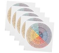 Didiseaon 5Pcs Feelings Wheel Sticker Emotion Chart Decal for Laptop Feeling Wheel, Paper Scrapbooking Material Stickers, Easy to Peel and Paste, Colorfast