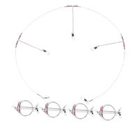 Didiseaon 5pcs Fishing Wire Leader Kit with Anti-tangle Sea Fishing Balance Rigs Saltwater Tackle Rig for Surf and Freshwater Angling