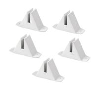 Didiseaon 5pcs Garden Fence Post Stabilizer Brackets Plastic Base Supports for Outdoor Courtyard Fencing Heavy Duty Anti-tilt Feet for Reliable Post Fixing and Privacy Screen Installation
