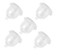 Didiseaon 5pcs Glass Cake Cover Small Crystal Glass Food Protective Dome