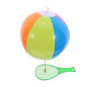 Didiseaon 5pcs Inflatable Paddle Ball Set for Outdoor Sports Game PVC Bouncy Balls Beach Water Party Beginner Racquet Game