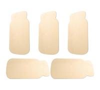 Didiseaon 5pcs Mason Jar Wood Slice Cutouts Beige Unfinished Wooden Decorations for DIY Craft Projects and Parties, Lovely Plastic Craft Blanks for Engraving and Decorating