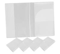 Didiseaon 5pcs Passport Cover Protector Case Matte Rainproof Travel Id Card Holder with Multiple Slots for Credit Cards Documents Durable Transparent Wallet for Students Travelers