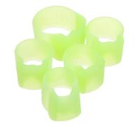 Didiseaon 5pcs Pipa Nail Cover Silicone Finger Picks Fingertip Protection Covers Caps for Beginner Boys and Girls Adults Playing Pipa Musical Instrument Finger Equipment