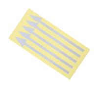 Didiseaon 5pcs Reflective Arrow Stickers for Walls Self Adhesive Directional Decals for Mailbox Outdoor Use Nighttime Visibility Safety Signs