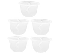 Didiseaon 5Pcs Silicone Breast Pump Bowls Transparent Electric Breastfeeding Pump Accessories Wear-Resistant Odorless Compatible with Breast for Practical Nursing Use