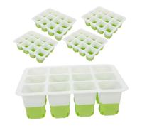 Didiseaon 5pcs Silicone Seedling Starter Trays Cell Plant Germination Pots with Enhanced Air Circulation for Indoor Greenhouse and Outdoor Gardening Reusable Lightweight Propagation