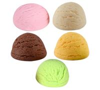 Didiseaon 5pcs Simulated Ice Cream Balls Bright Photo Props for Shop Display Home Decoration Lifelike Ice for Festival and Art Sketch Use