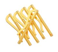 Didiseaon 5pcs Spring Metal Money Clips for Wallet Insert Vintage Banknote Clip with Electroplated Gold Finish, Slim Men’s Wallet Accessory for Bifold Credit Card Holders