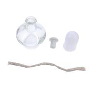 Didiseaon 5pcs Thickened Glass Alcohol Burner Lamps Portable Heating Bottles for Laboratory Use Science Experiment Equipment