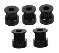 Didiseaon 5Pcs Timing Belt Pulley Kit for Printers Black Synchronous Wheels with Height Compatible Printer Accessories for DIY Projects and Stable Transmission