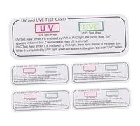 Didiseaon 5pcs Uv Test Cards Testing Strips for Light Effects Identification Uv Detection Cards for Measuring Exposure