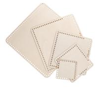 Didiseaon 5pcs Wood Bottom Basket Weaving Kit with Delicate Shape, Easy to Knit or Crochet, Wear and Break Resistant Wood Base for Making Decorative Containers and Baskets