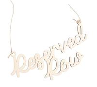 Didiseaon 5pcs Wooden Chair Reserved Signs Hanging Seat Markers for Weddings Parties Smooth Edged Rustic Pendant Decorations Lightweight and Wear Resistant Seating Signs