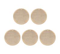 Didiseaon 5pcs Wooden Cross Stitch Chips DIY Cross-Stitch Wood Chips Lightweight Lovely Shaped Creative Modeling Ready to Paint DIY Accessories
