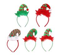 Didiseaon 5pcs Xmas Style Headbands Hair Hoops Ornament Christmas Costume Hair Accessories for Boys and Girls