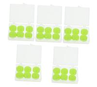 Didiseaon 5sets Silicone Sleeping Ear Plugs Storage Case Noise Reduction for Men Women Universal Earplugs for Travel 3pairs*5
