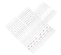 Didiseaon 5sheets Face Gems Jewels Crystal Stickers Makeup Facial Decorative Stickers for Rhinestones for Face Festival Use