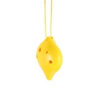 Didiseaon 6-hole Alto Ocarina in Ac Key, Yellow Resin Wind Instrument Anti-drop Design, Portable Musical Tool Suitable for Beginner Players and Outdoor Practice Random Color