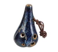 Didiseaon 6-hole Ceramic Ocarina Large Wind Instrument for Boys and Girls Adults Practice Ocarina Instrument Random Color