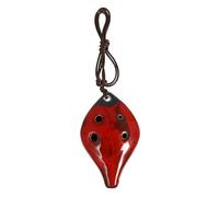Didiseaon 6-Hole Leaf Shaped Ocarina for Beginners and Children, White Porcelain Wind Instrument with Convenient Carry Design and Extraordinary Tones, Musical Toy for Learning and Practice