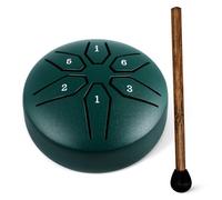 Didiseaon 6 Note Carbon Steel Mini Tongue Drum, Portable Hand Drum for Easy Play, Beautiful Sound, Party Shows and Music Enlightenment
