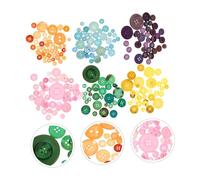 Didiseaon 6 Packs Resin Clothes Buttons Round DIY Sewing Craft Decorations Handmade Assorted Resin Buttons for Clothes Shoes Skirts for Creative Projects