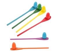 Didiseaon 6 Sets Wooden Egg Spoon Balance for Sensory Equilibrium Training Game Fall Resistant Educational Exercise for Boys for and Group Sharing