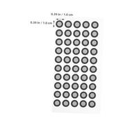 Didiseaon 6 Sheets High-precision Scanning Marker Dots Stickers with Diffuse Reflection for Optical Tracking and Positioning Inner Outer Targets for Industrial and Consumer Use