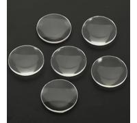 Didiseaon 60pcs Clear Convex Lens: Double Optical Lenses 25mm Diameter Acrylic Transparent Lens for Physics Experiments and Teaching Tools Biconvex Lenses for Science Projects and Crafts