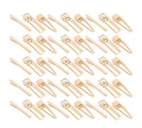 Didiseaon 60pcs Cute Hollow Hair Clips Set for and Women, 6cm Gold Metal Alligator Barrettes Square Hollow and Fish Tail Designs, Hair Styling and DIY Craft Accessories for Teens