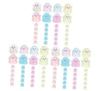 Didiseaon 60pcs Micro Ghost Decors Mini Ghost Crafts Glow Dark Miniature Figurines DIY Charms for Garden Bonsai Decoration Random Color