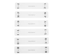 Didiseaon 6Pcs Acrylic CD Vinyl Record Divider Labels, Alphabet Index Cards for Quick Classification, Vertical Design for Shelf Storage and Record Organization