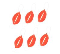 Didiseaon 6pcs Big Sausage Lips Cosplay Props with Elastic Band Thick Plastic Funny Prank Mouths for Carnival Parties April Fool S Day Masquerade Entertainment Accessories