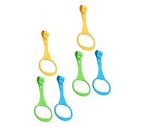 Didiseaon 6pcs Boy Girl Exercise Arm Strength Ring for Nursery Crib Pull up Rings to Assist Walking Boy Girl Bed Pull