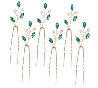 Didiseaon 6pcs Bride Hair Piece Wedding Hair Styling Tools Hairpins Pearl and Rhinestone Decorations