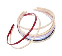 Didiseaon 6pcs Candy Color Splicing Double Row Teeth Comb Hairbands Lightweight Non-slip Hard Plastic Headbands for Women Hair Decoration and Stray Hair Control