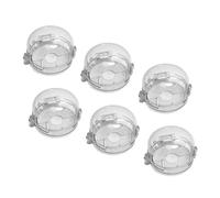 Didiseaon 6pcs Childproof Plastic Gas Stove Knob Covers Heat-Resistant Protective Switch Covers for Natural Gas and Oven Stoves Safety Prevents Accidental Release