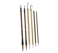 Didiseaon 6Pcs Chinese Calligraphy Brush Fine Tip Painting Pens for Beginners Smooth Ink Absorption Traditional Calligraphy Brushes for Writing Drawing and Artistic Creations