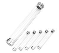 Didiseaon 6pcs Clear Acrylic Pen Gift Boxes Pencil Cases Single Pen Display Holders Paintbrush Storage Multi Functional for Gifts Awards and Office Use
